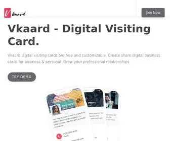 Vkaard.com(Create & Share Digital Visiting Card) Screenshot