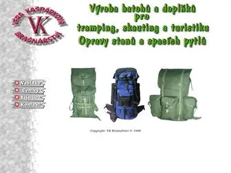 VKbrasnarstvi.cz(VK Brašnářství) Screenshot