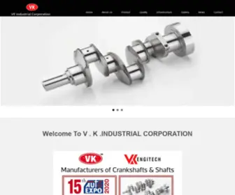 VKcrank.in(Crankshafts Manufacturers of High Quality) Screenshot