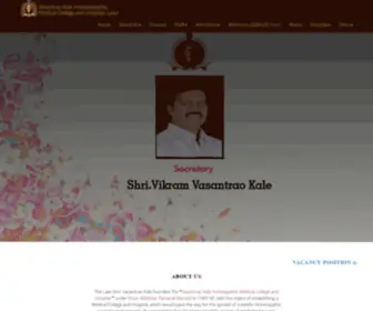 VKHMclatur.com(Vasantrao Kale Homeopathic Medical College and Hospital Latur) Screenshot