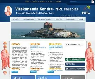 VKNRLH.co.in(Vivekananda Kendra NRL Hospital) Screenshot