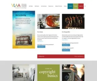 Vlaa.org(Volunteer Lawyers and Accountants for the Arts) Screenshot