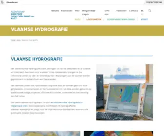 Vlaamsehydrografie.be(Afdeling Kust) Screenshot
