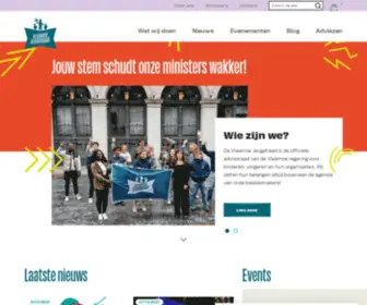 Vlaamsejeugdraad.be(De Vlaamse Jeugdraad) Screenshot
