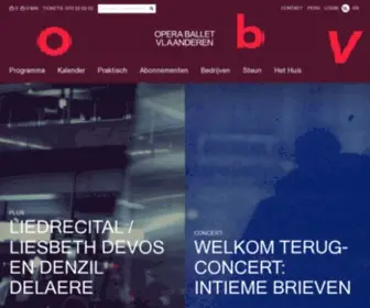 Vlaamseopera.be(Opera Ballet Vlaanderen) Screenshot