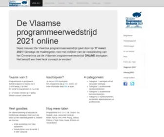 Vlaamseprogrammeerwedstrijd.be(Vpw 2021 online) Screenshot