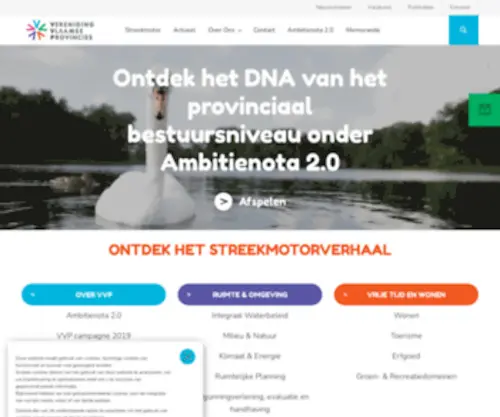 Vlaamseprovincies.be(De Vereniging Vlaamse Provincies) Screenshot