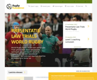 Vlaamserugbybond.be(Rugby Vlaanderen) Screenshot