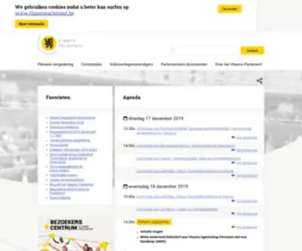 Vlaamsparlement.be(Vlaams Parlement) Screenshot