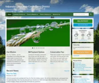 VlaCD.org(Valparaiso Lakes Area Conservancy District) Screenshot