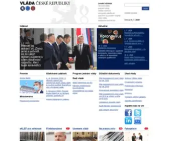 Vlada.cz(Úvodní stránka) Screenshot