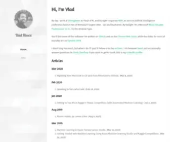 Vladiliescu.net(Vlad Iliescu) Screenshot