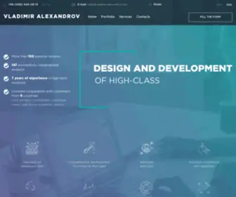 Vladimir-Alexandrov.com(Дизайн и разработка web) Screenshot