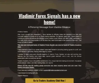 Vladimirforexsignals.com(Vladimir Forex Signals) Screenshot