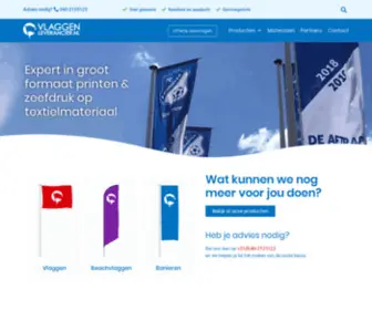 Vlaggenleverancier.nl(Expert in vlaggen) Screenshot