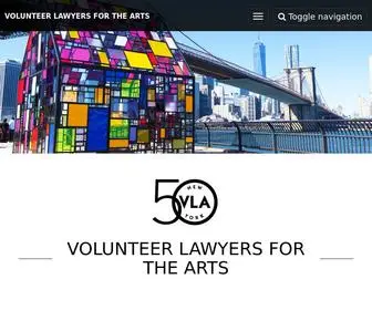 Vlany.org(Volunteer Lawyers for the Arts) Screenshot