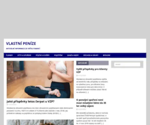 Vlastni-Penize.cz(Finanční magazín na aktuální témata) Screenshot