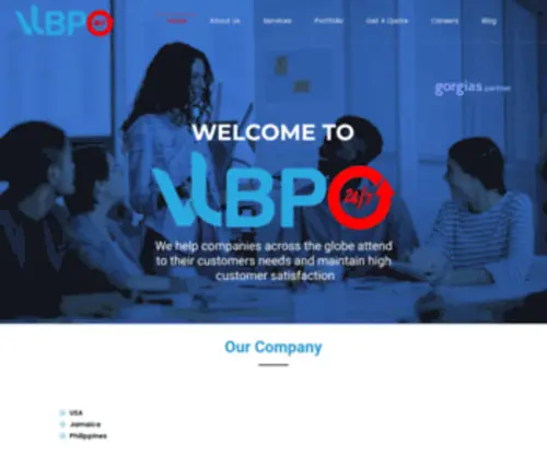 VLbpo.com(Bpo services for customer support) Screenshot