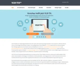 VLbtix.de(Vorschau heißt jetzt VLB) Screenshot