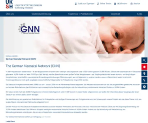 VLBW.de(The German Neonatal Network (GNN)) Screenshot