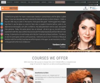 VLccinstitute.com(VLCC Institute of Beauty Nutrition Leaders in Makeup Course) Screenshot