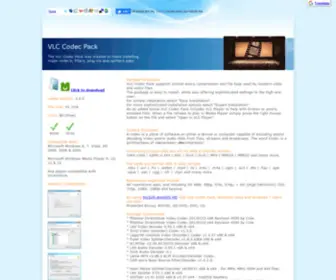 VLccodec.com(VLC Codec Pack for Microsoft Windows) Screenshot