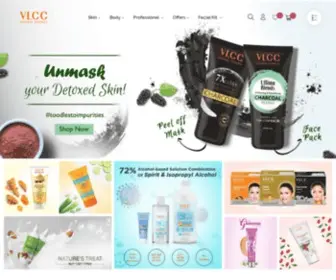 VLCcpersonalcare.com(VLCC Products) Screenshot