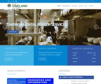 VLdhealth.org(Vineland City Health Department) Screenshot