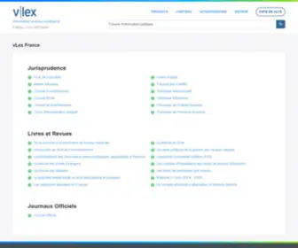 Vlex.fr(VLex France) Screenshot