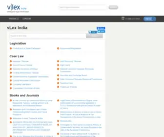 Vlex.in(VLex India) Screenshot