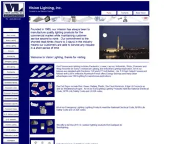 Vlfixtures.com(Vision Lighting) Screenshot