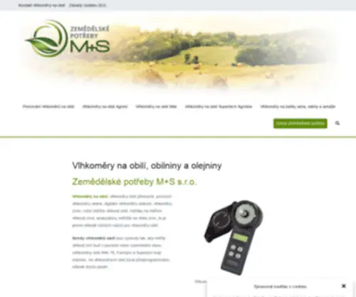 VLhkomerynaobili.cz(Vlhkoměry na obilí) Screenshot