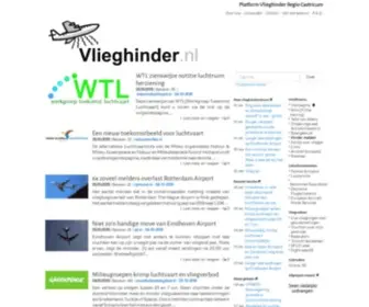 Vlieghinder.nl(Nieuwsoverzicht Schipholhinder) Screenshot