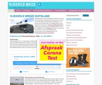 VliegVelddusseldorfweeze.nl(Vliegveld Weeze Airport) Screenshot