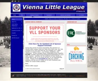 VLL.org(Vienna Little League Baseball) Screenshot