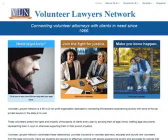 VLNMN.org(Volunteer Lawyers Network) Screenshot
