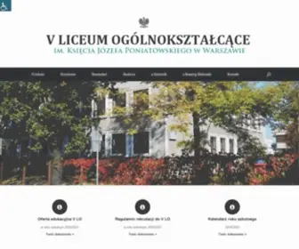 Vlo.edu.pl(V Liceum Ogólnokształcące im) Screenshot