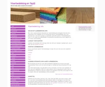 Vloerbedekking.info(Alles over tapijt) Screenshot