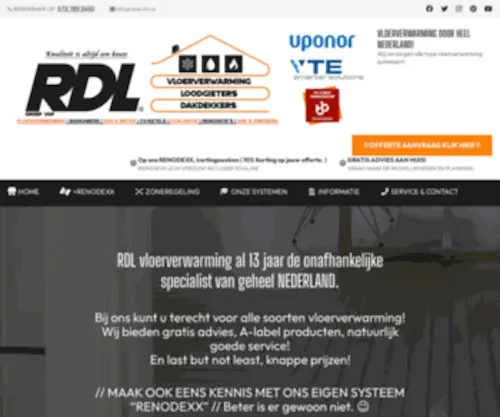 Vloerverwarmingnoordholland.nl(Vloerverwarming Noord) Screenshot