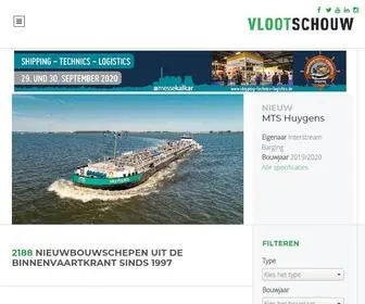 Vlootschouw.nl(Nieuwbouwschepen uit de binnenvaartkrant) Screenshot