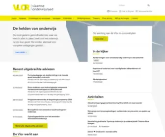 Vlor.be(Vlaamse Onderwijsraad) Screenshot