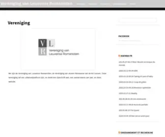 Vlrom.be(Alumni Romaanse KU Leuven) Screenshot