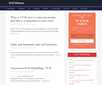 Vlsimentor.com(VLSI Mentor) Screenshot