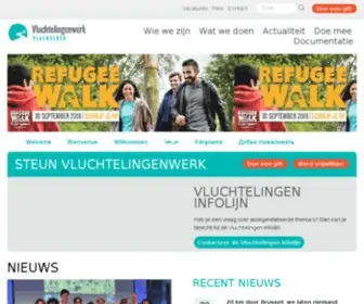 Vluchtelingenwerk.be(Vluchtelingenwerk Vlaanderen) Screenshot