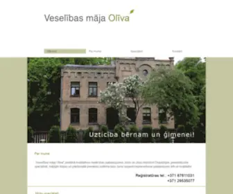VM-Oliva.lv(Veselības māja Olīva) Screenshot