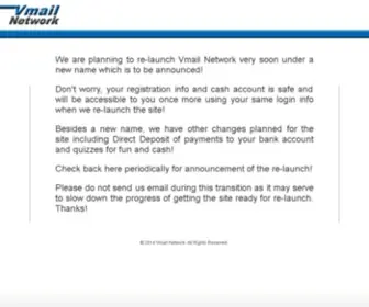 Vmailnetwork.com(Paid to read) Screenshot