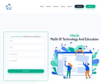 Vmash.org(Leading Software Development Company And Hosting Provider) Screenshot