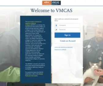 Vmcas.org(Liaison International) Screenshot