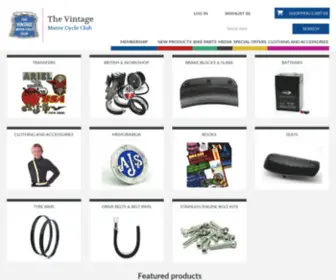VMCCshop.com(VMCC classic and vintage motorcycles parts and accessories) Screenshot