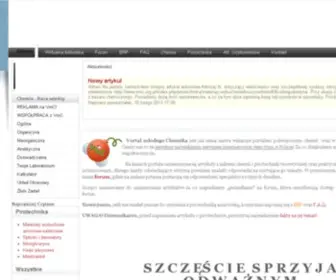 VMC.org.pl(Vortal Młodego Chemika) Screenshot